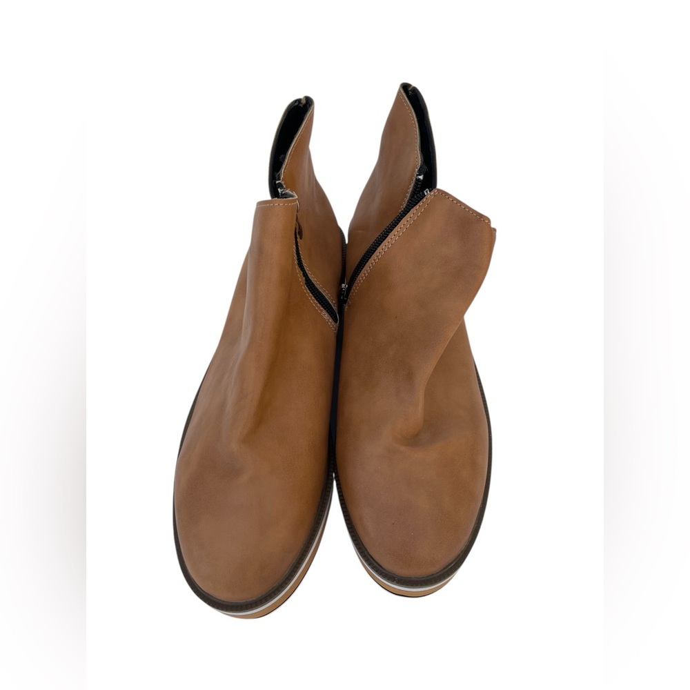 Platform Ankle Boot - Tan - image 3